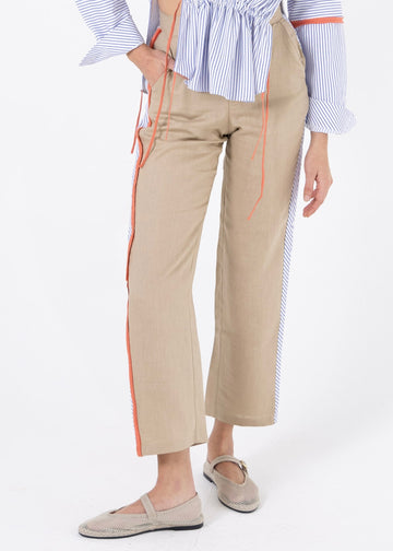 Blue Orange Linen Pants